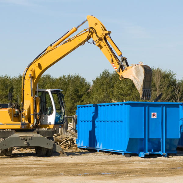 are there any restrictions on where a residential dumpster can be placed in Shawmut